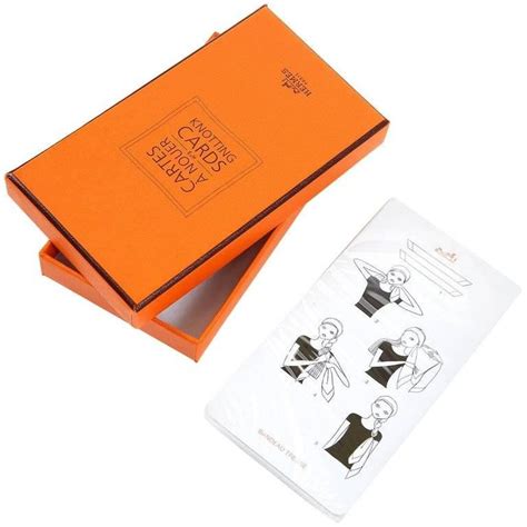 hermes scarf knotting cards.